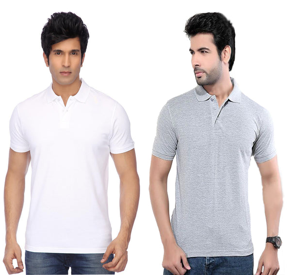 Ketex Cotton Blend Half Sleeves Polo Tshirt (Pack of 2)