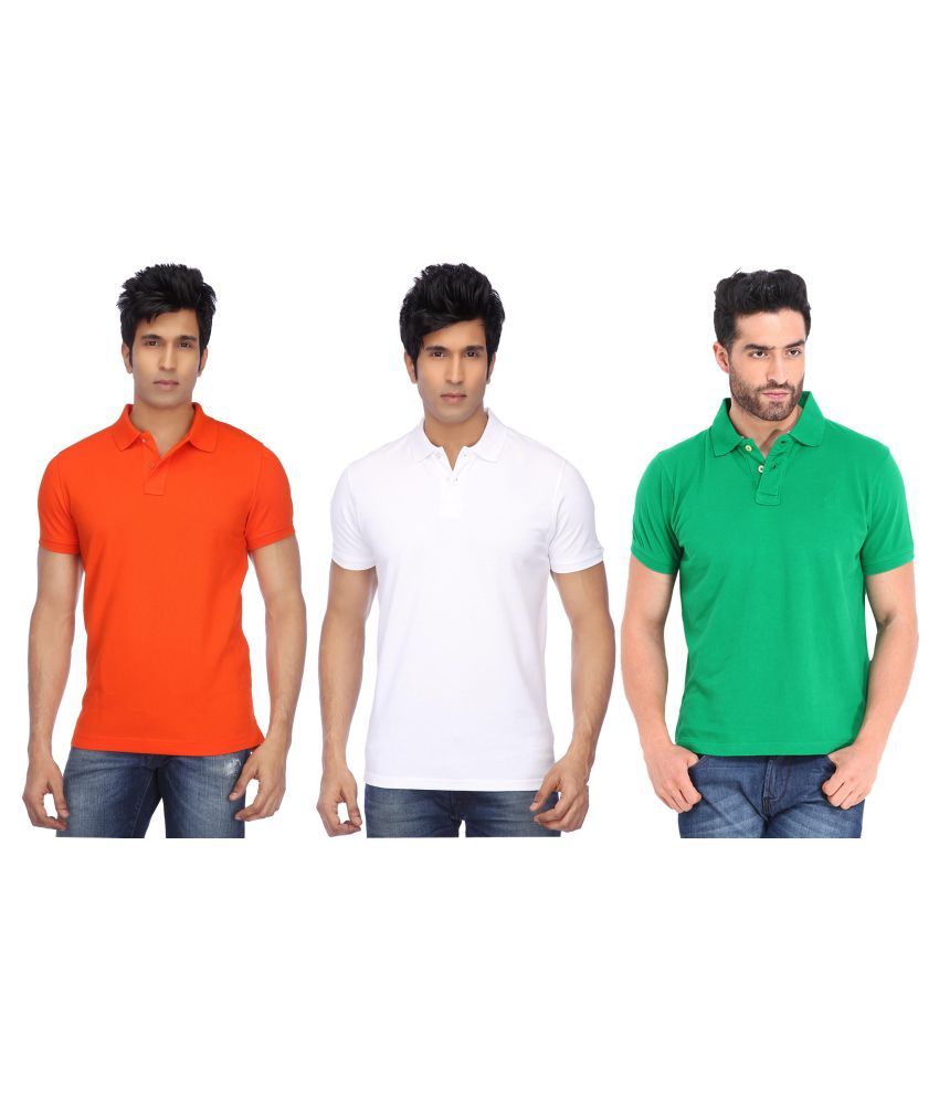 Ketex Cotton Blend Half Sleeves Polo Tshirt (Pack of 3)