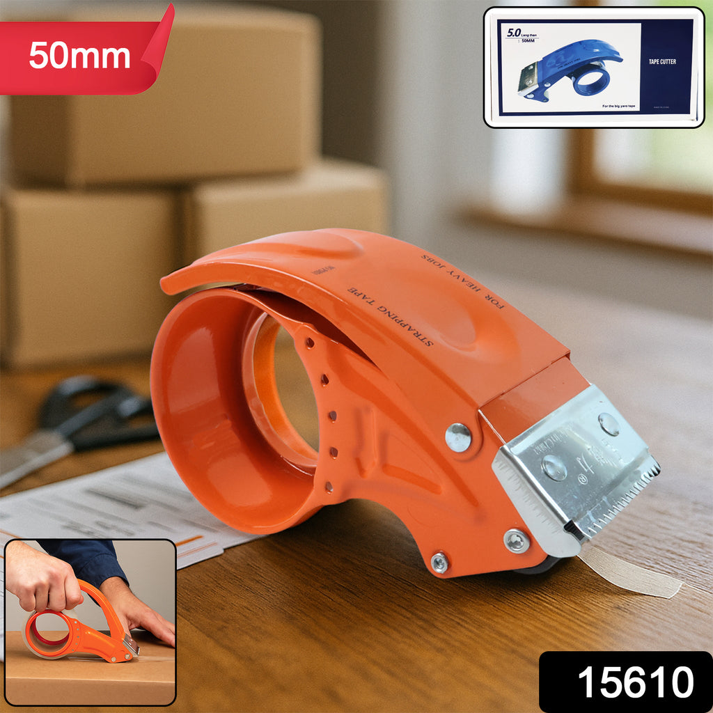 Heavy-duty Packing Tape Dispenser - (50 Mm  1 Pc)